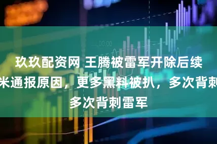玖玖配资网 王腾被雷军开除后续：小米通报原因，更多黑料被扒，多次背刺雷军